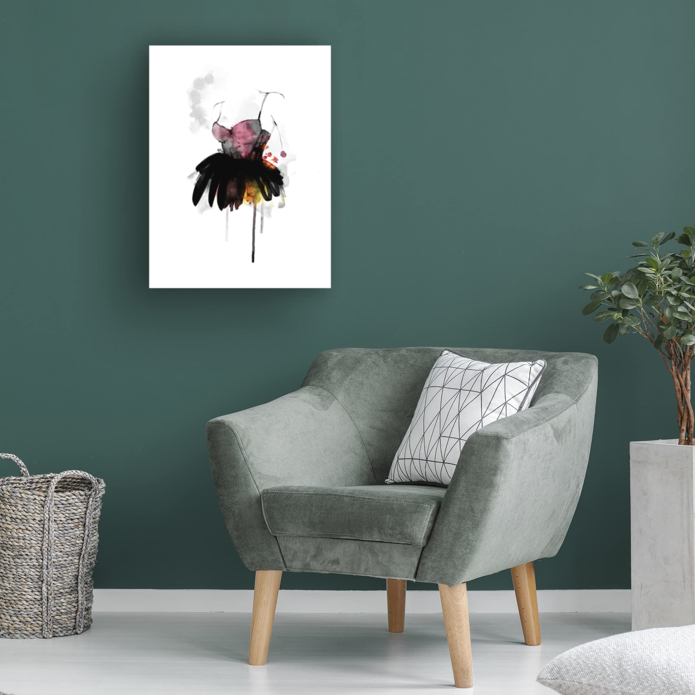 Trademark Fine Art 'The Dress' Canvas Wall Art by Lotta Larsdotter - Elegant Home Decor for Living Room, Bedroom & Office