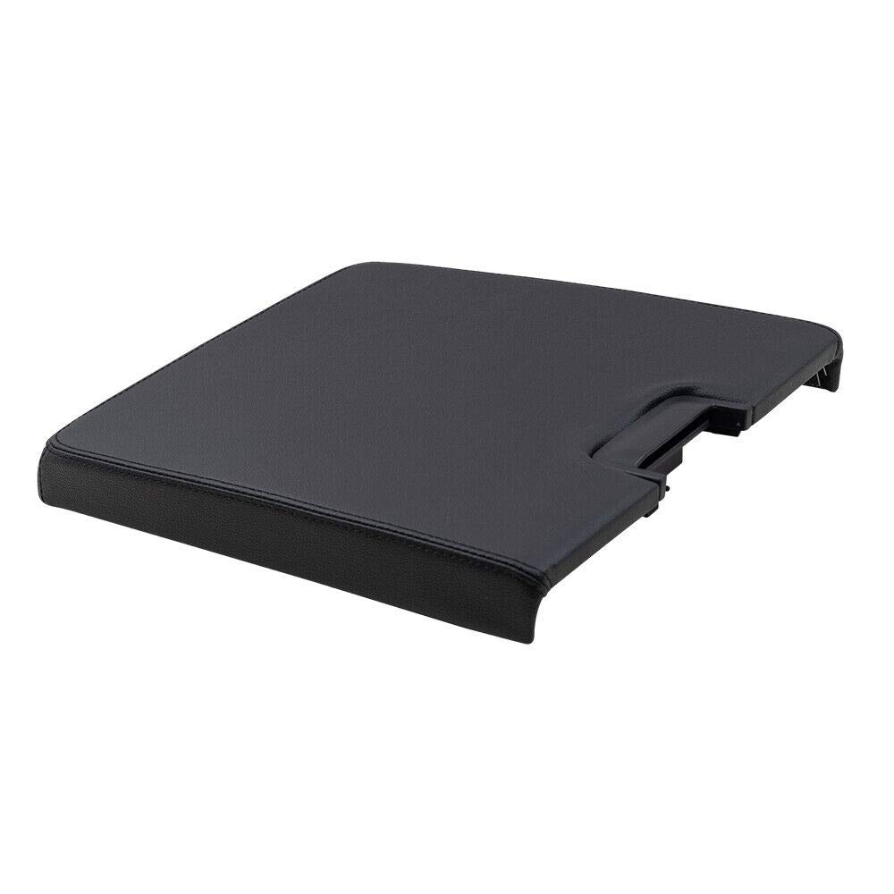Black Front Split Bench Center Console Lid Cover for 2007-2013 Chevy Silverado GMC Sierra Cadillac Escalade Pickup Trucks - Upgrade Interior Storage & Comfort for Road Trips & Daily Commute