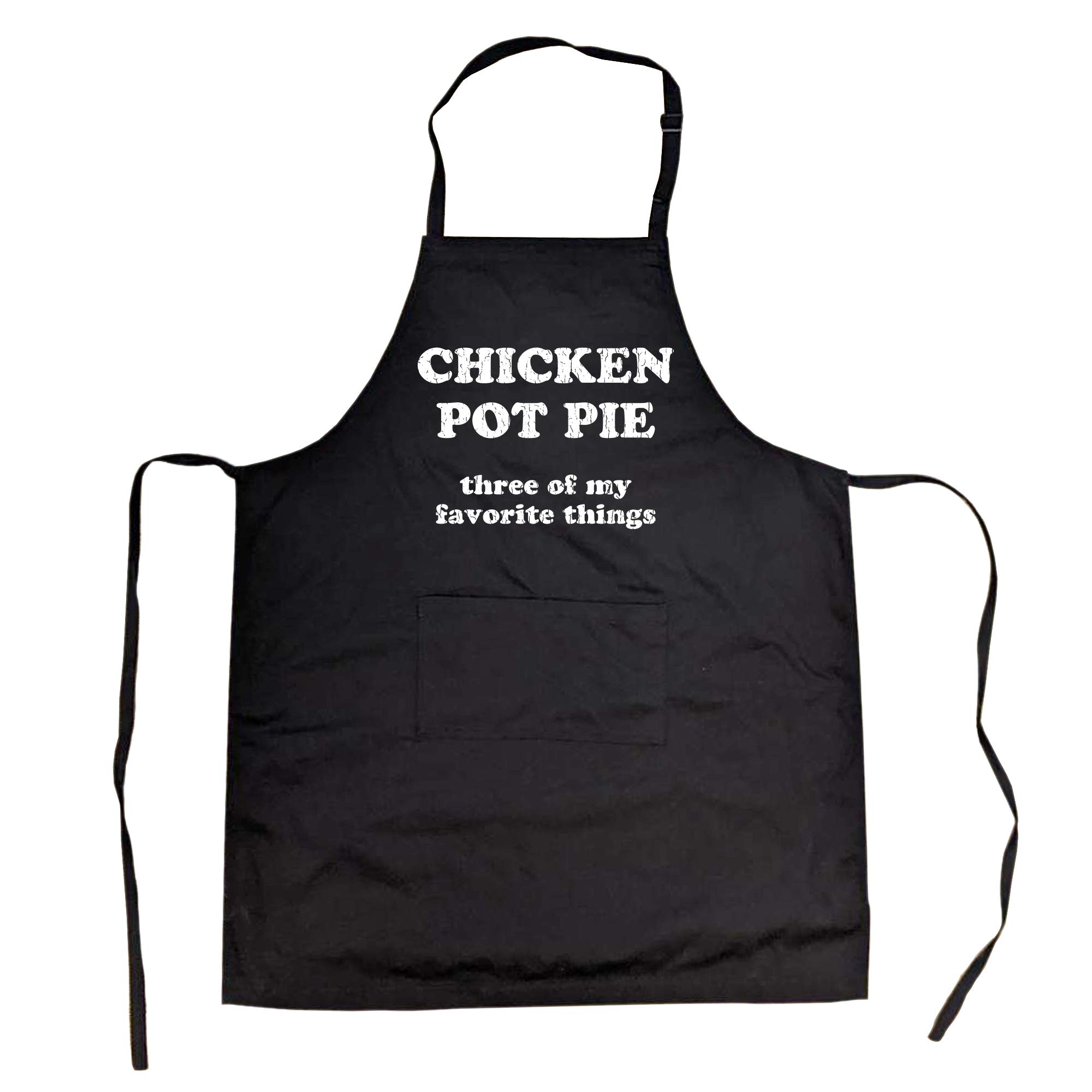 Funny 420 Graphic Joke Cookout Apron - Chicken Pot Pie Design for BBQ, Grilling & Cooking - Perfect for Parties, Gifts & Cannabis Enthusiasts