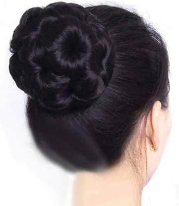 Assu Hair Juda Bun - Natural Feel Black Clutch Hair Extension (Synthetic Fiber, Pack of 1) for Women's Hairstyles, Cosplay & Fashion Accessories