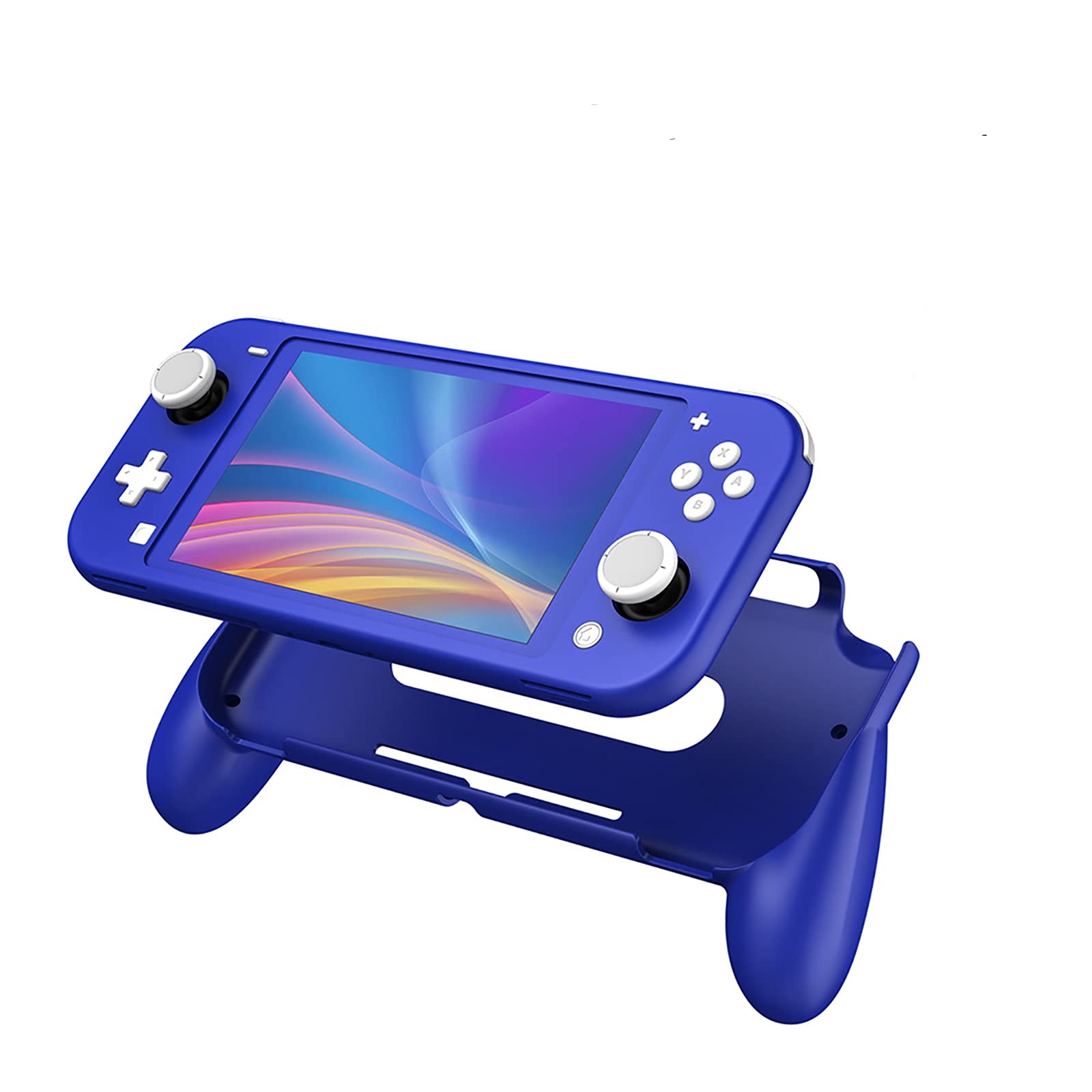 Nintendo Switch Lite Grip - Ergonomic Dark Blue Controller Holder for Enhanced Comfort, Perfect for Long Gaming Sessions and Travel