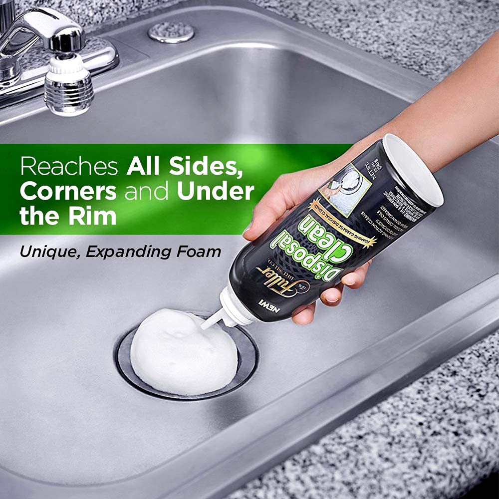 Fuller Brush Garbage Disposal Cleaner with Foaming Action - Fresh Citrus Scent (12 oz, 6 Pack) | Eliminates Odors & Cleans Kitchen Sink Drains | Perfect for Home & Commercial Use