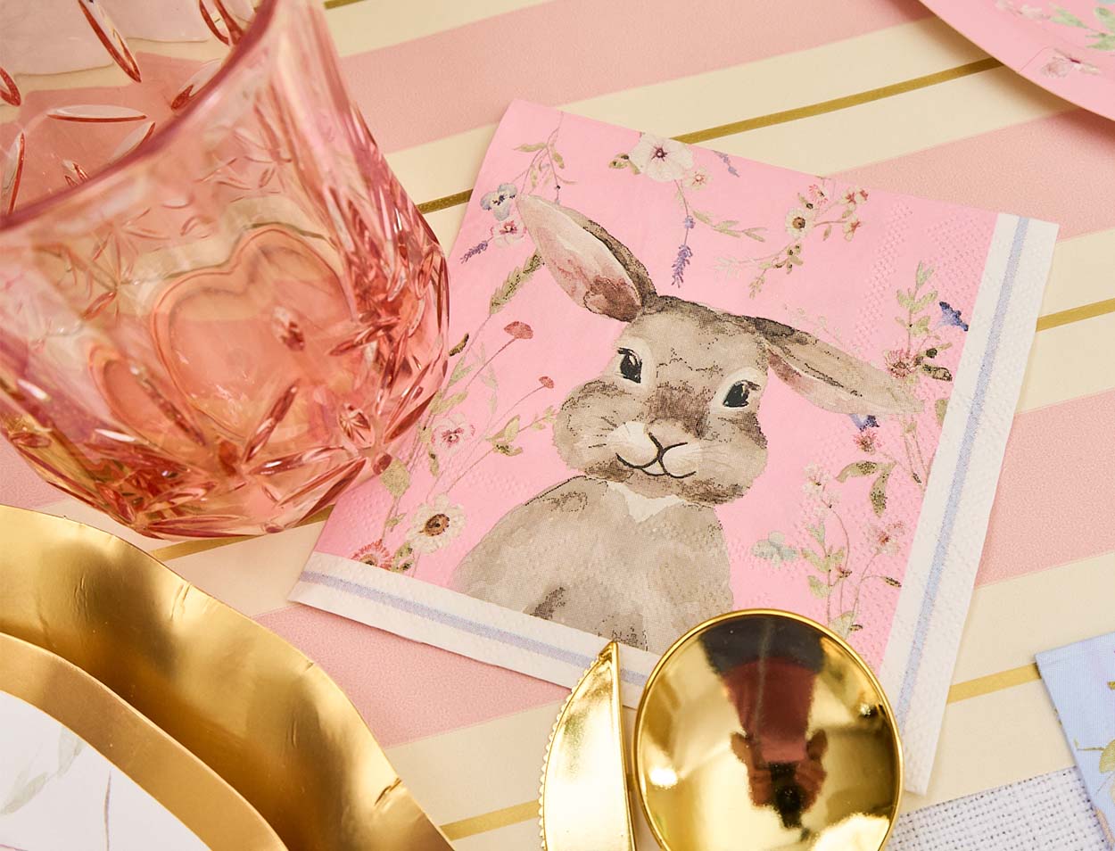 Easter Cocktail Napkins - 20 Pack | Premium Quality Paper Napkins for Easter Parties, Cocktail Hour & Spring Celebrations