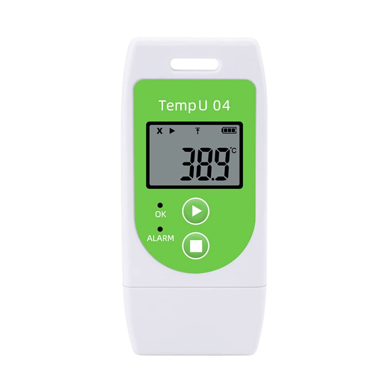 EUROLAB USB Temperature Data Logger - 32,000 Points Multi-Use Reusable Thermometer for Food, Medical & Laboratory Temperature Monitoring (TempU-04) - Perfect for Restaurants, Pharmacies & Research Labs