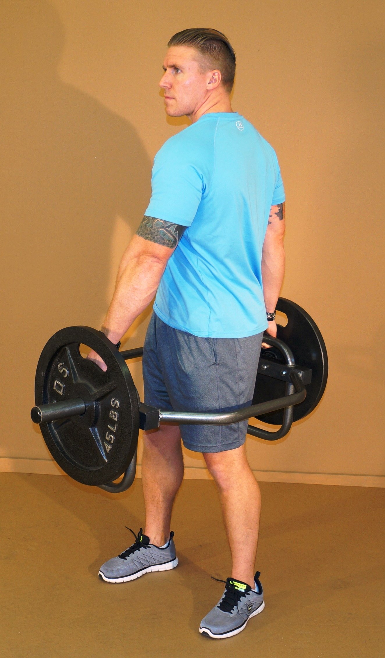 TDS Olympic Trap Bar - Heavy Duty Hex Bar for Deadlifts, Shrugs & Strength Training | Perfect for Home Gym & CrossFit Workouts