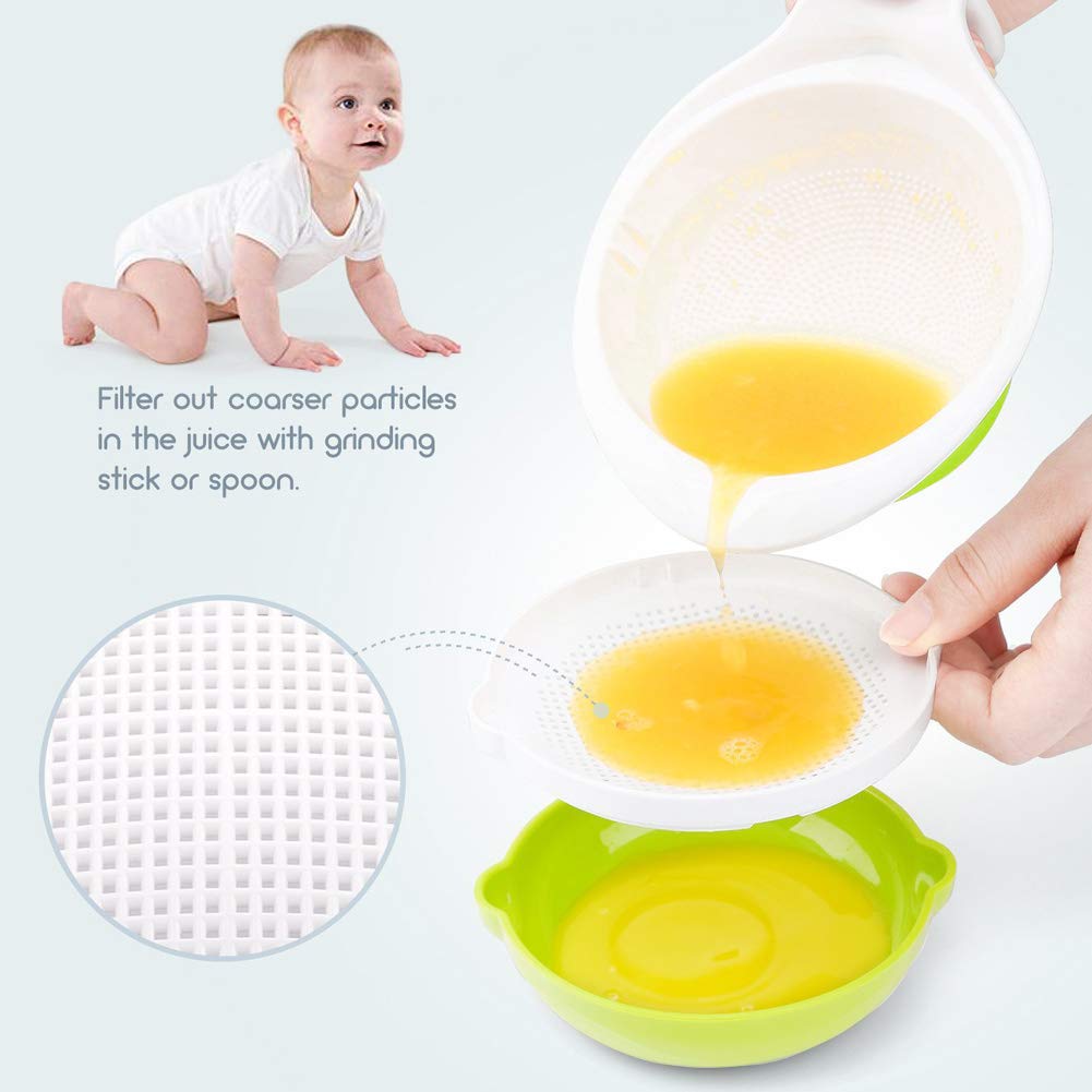 Matyz Versatile Baby Food Maker Set - BPA-Free Toddler Food Processor with Mash Bowl, Hand Masher, Citrus Juicer & Grater - Homemade Baby Food Maker for Fruits & Vegetables - Perfect for Purees, Juicing & Meal Prep (Matyz Green)