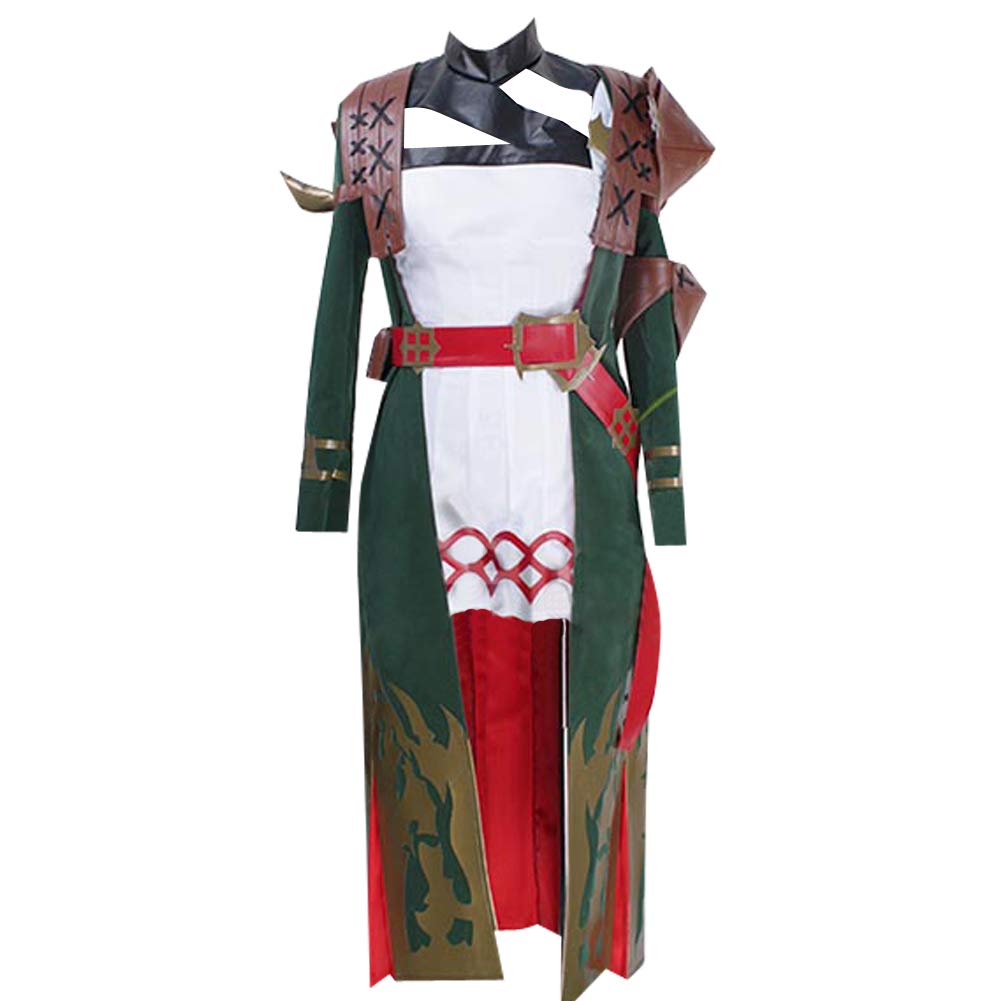 Women's Green Costume Uniform Suit - Halloween Cosplay Outfit for Parties, Role Play & Themed Events