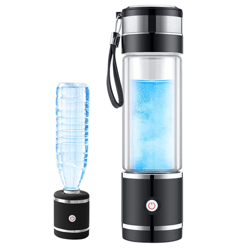 Premium Hydrogen-Rich Water Bottle with SPE/PEM Membrane Technology & Titanium Plates - Portable Molecular Hydrogen Generator for Health & Wellness - Perfect for Gym, Travel, and Daily Hydration