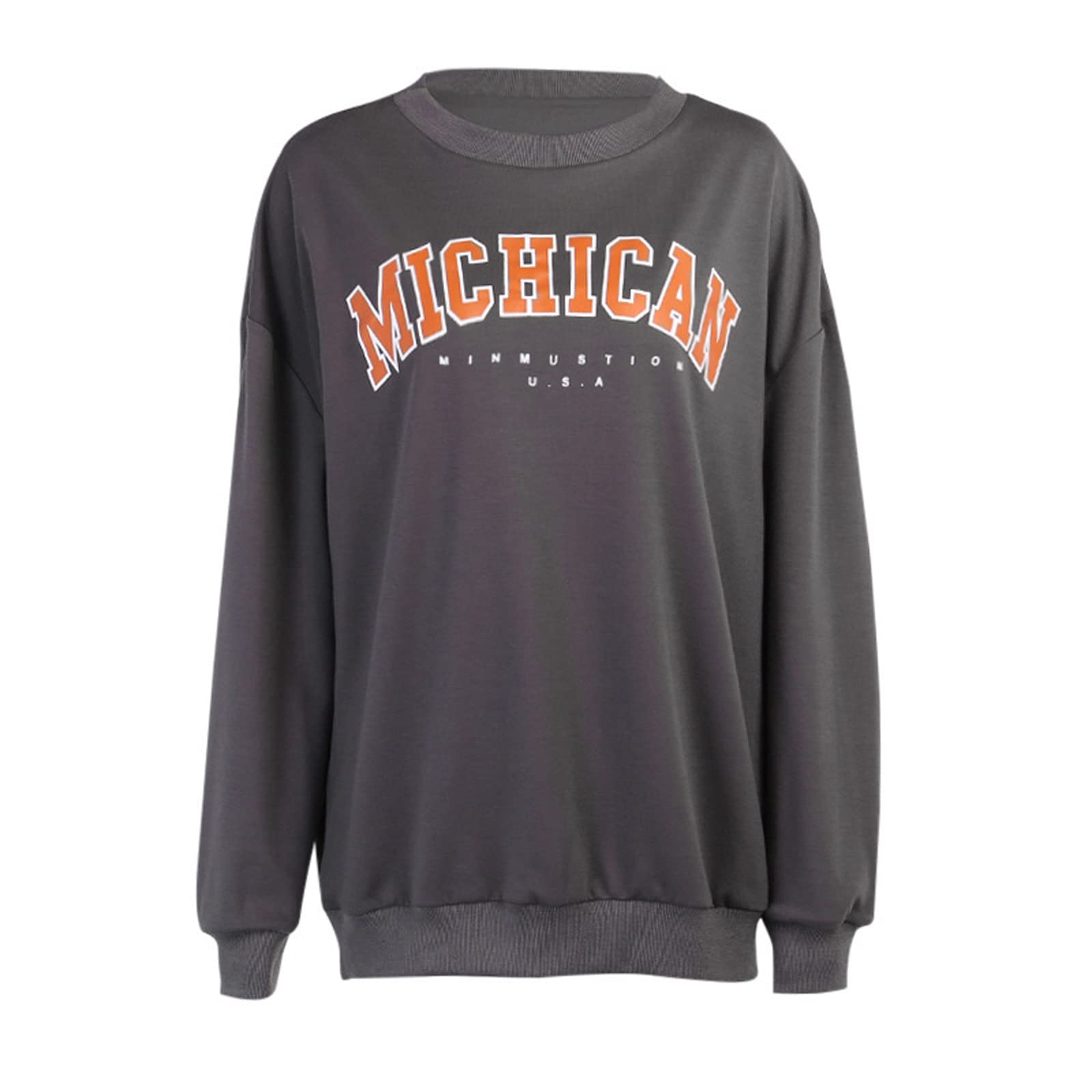 ASNOUIFU Women's Long Sleeve Alphabet Print Hoodie - Oversized Baggy Sweatshirt for Spring Fall Winter | Casual Loungewear, Streetwear Fashion, College Outfits