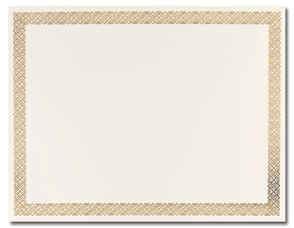 Braided Gold Foil Certificates - Premium Award Certificates for Graduation, Achievement & Recognition - Perfect for Academic Awards, Employee Recognition & Special Occasions