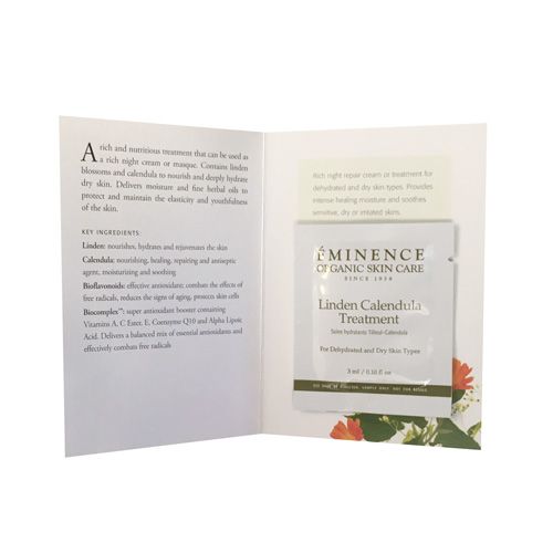 Eminence Organics Linden Calendula Treatment - Soothing Facial Cream for Dry & Sensitive Skin | Perfect for Daily Skincare Routine & Post-Procedure Care