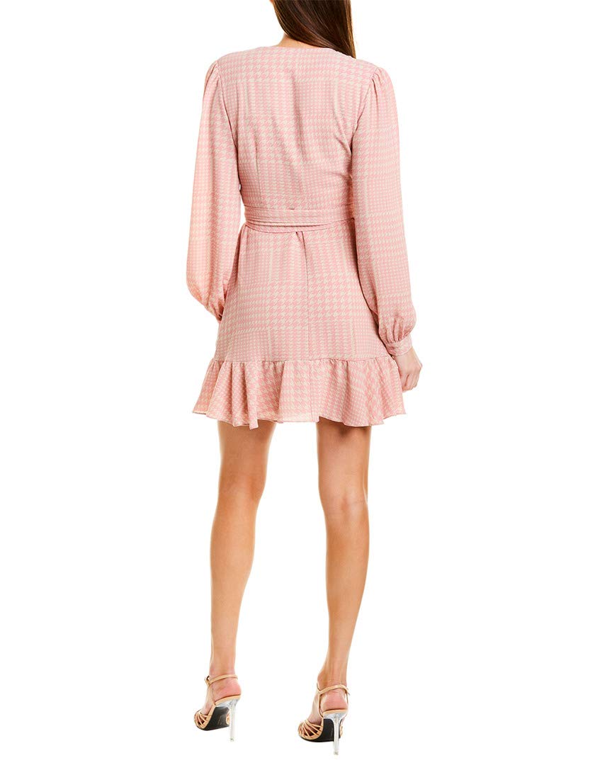 Wayf Women's Wrap Dress - Flattering Pink Midi Dress for Women | Perfect for Casual Outings, Office Wear & Summer Vacations