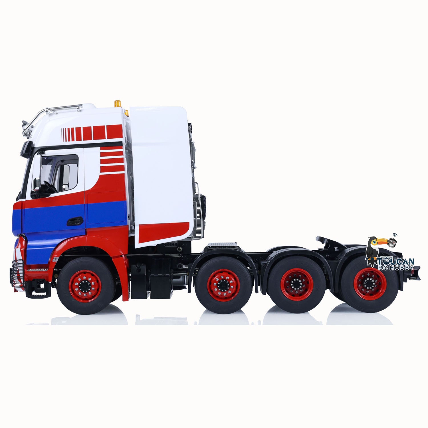 1/14 Scale 8x8 LESU RC Tractor Truck - Remote Control Construction Vehicle with Metal Chassis, Smoke & Sound Effects - DIY Electric Toy Car for Adults (Model 1851 3363) - Perfect for Construction Site Play, Off-Road Adventures & RC Hobby Enthusiasts