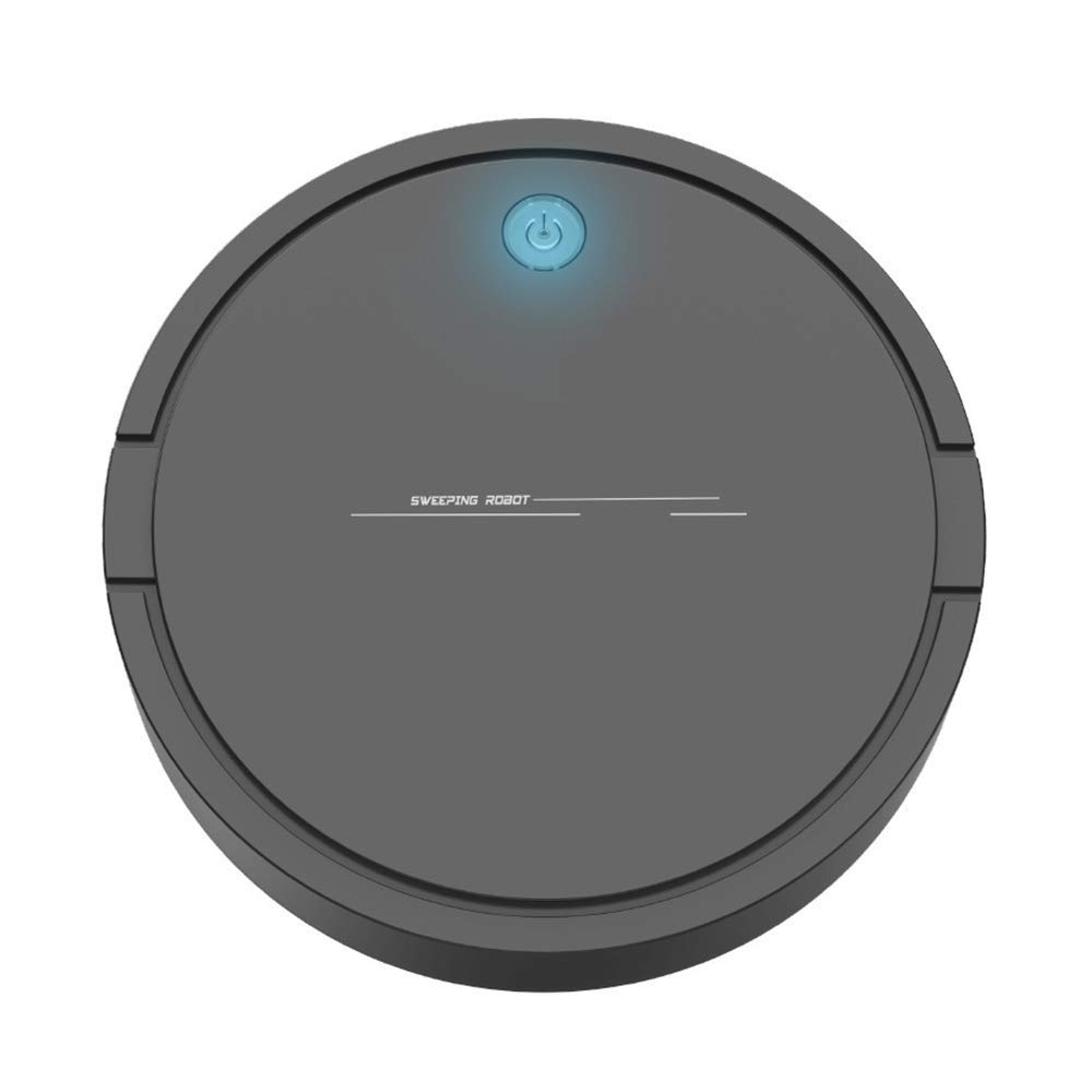 Smart Robot Vacuum Cleaner and Mop - Automatic Rechargeable, Self-Charging for Hard Floors & Carpets - Pet Hair Pickup for Dogs & Cats - Ideal for Home, Office Cleaning (Black)