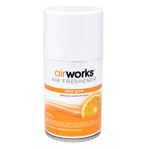 Airworks Metered Aerosol Air Fresheners - 12 Pack Long Lasting Fragrance for Home, Office & Car | Eliminates Odors in Bathrooms, Kitchens & Pet Areas
