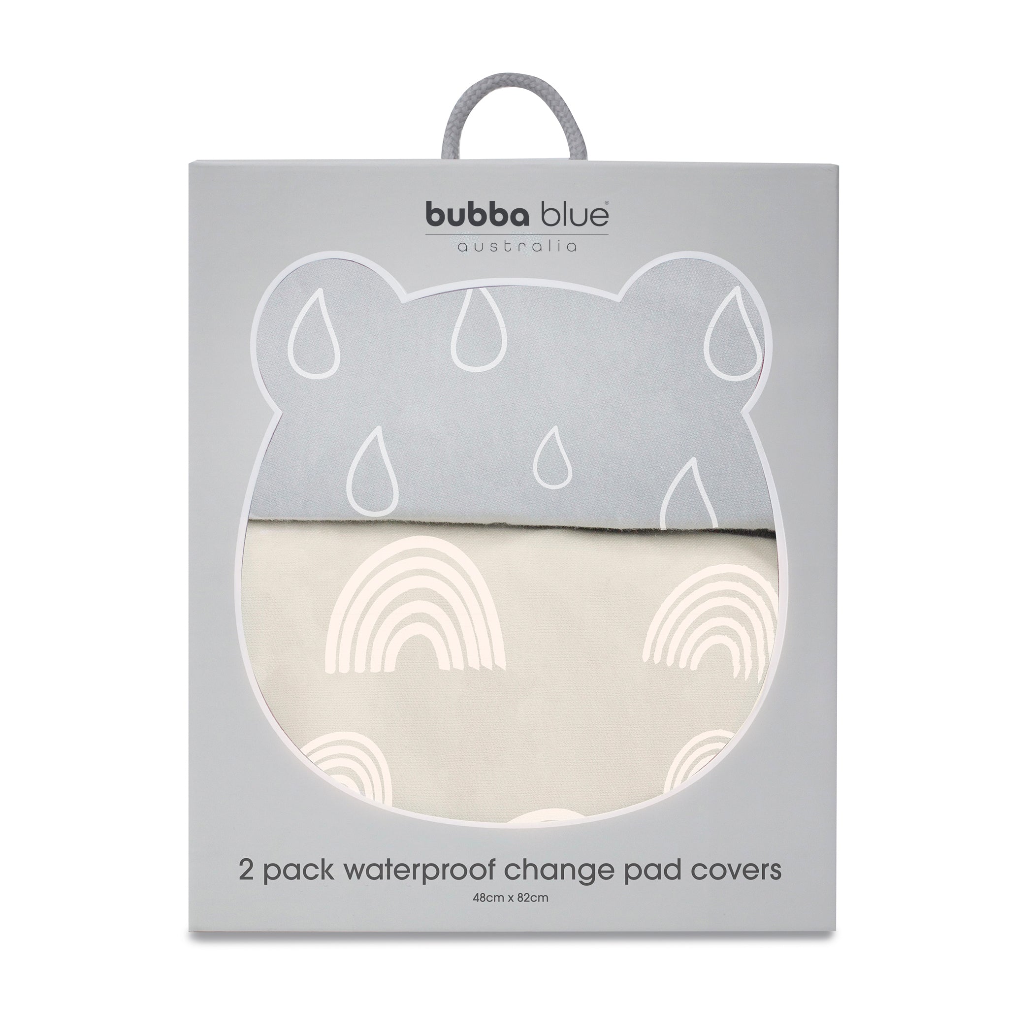 Nordic 2-Pack Waterproof Changing Pad Covers - Soft Grey & Sand Colors for Baby Nursery | Ideal for Diaper Changing Tables, Cribs & Travel Use