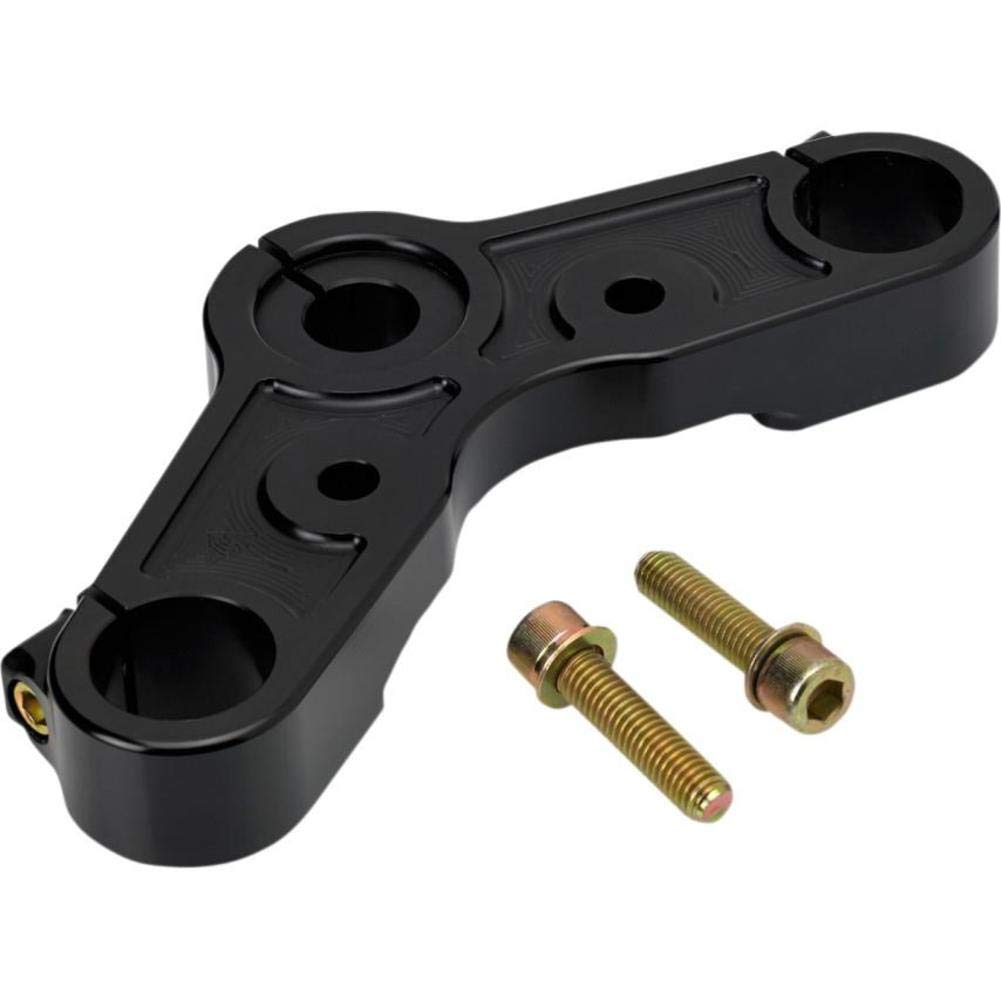 Joker Machine Sportster Forty-Eight Upper Tree Black 10-333B - Performance Motorcycle Handlebar Clamp for Harley Davidson - Ideal for Custom Bike Builds and Upgrades