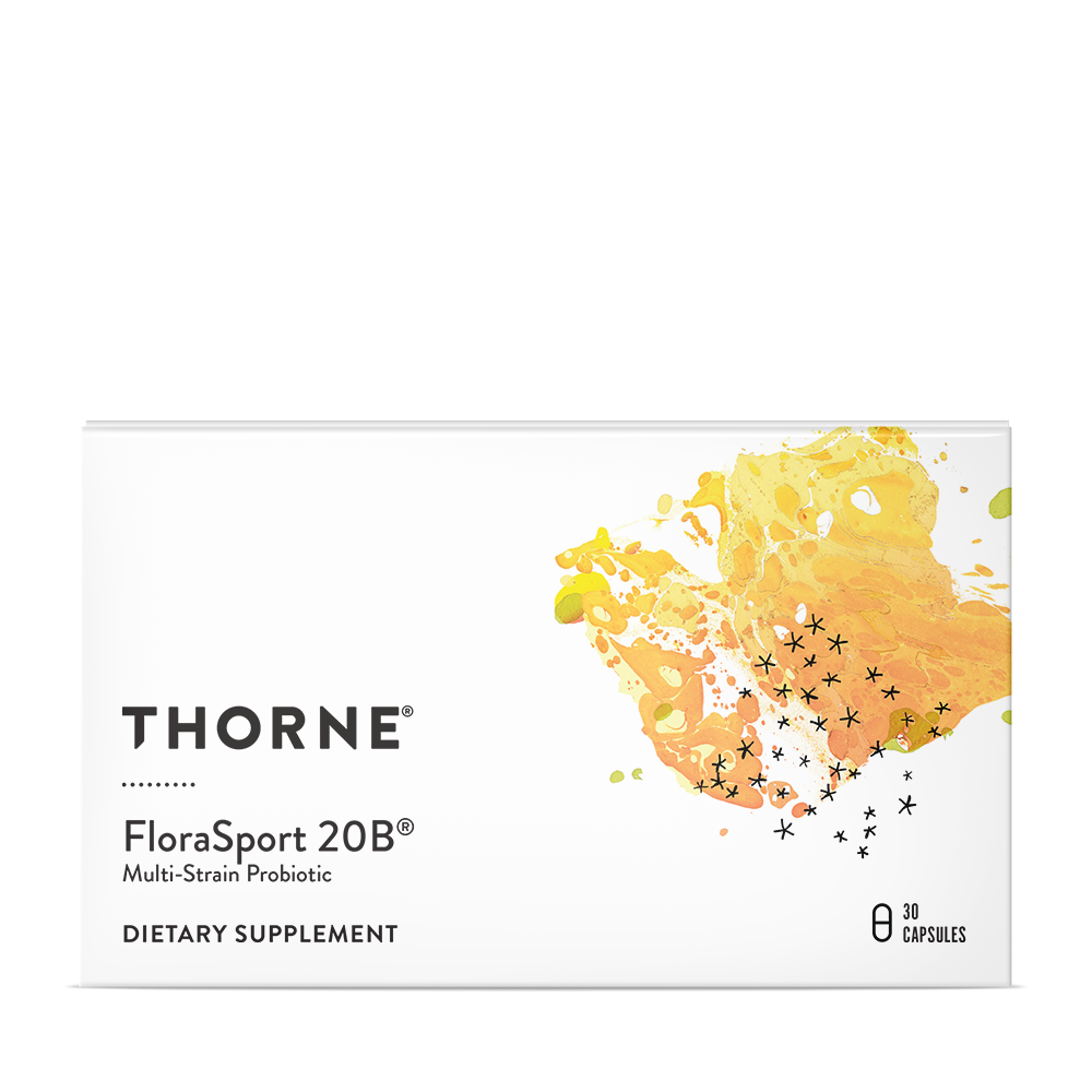 Thorne FloraSport 20B (SF818) - Premium Probiotic Supplement for Athletes & Active Lifestyles - Supports Digestive Health & Immune System - Ideal for Gym, Running & Sports Recovery