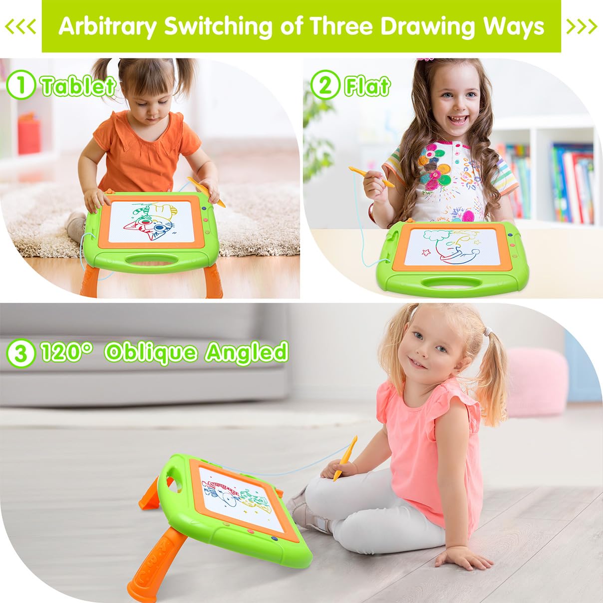 Magnetic Drawing Board for Toddlers 1-3 Years - Perfect Birthday & Easter Gift for Boys & Girls - Ideal for Home & Classroom Use