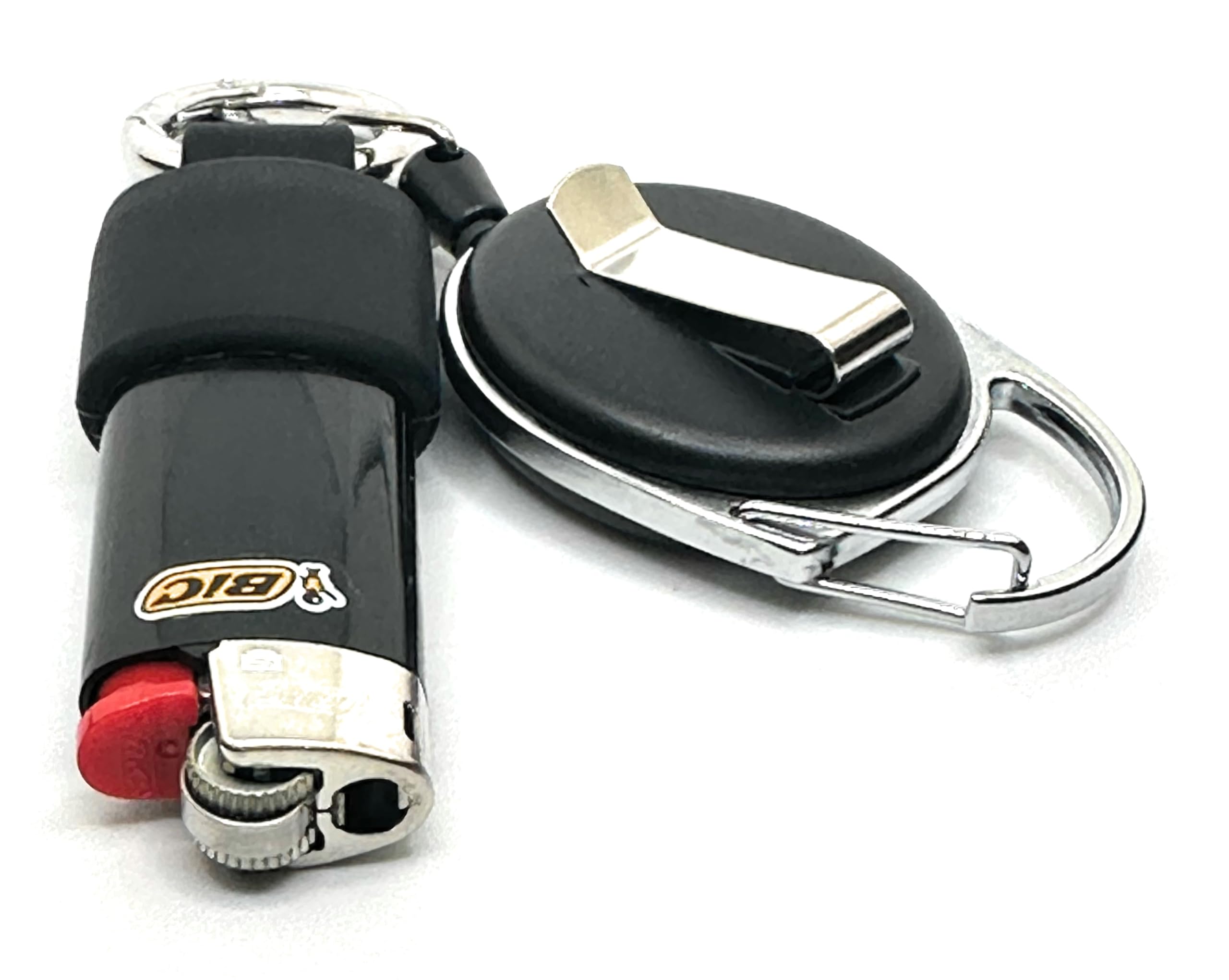 Mini BIC Lighter Holder - 10 Colors Keychain for J5 Lighters | Outdoor & Travel Use