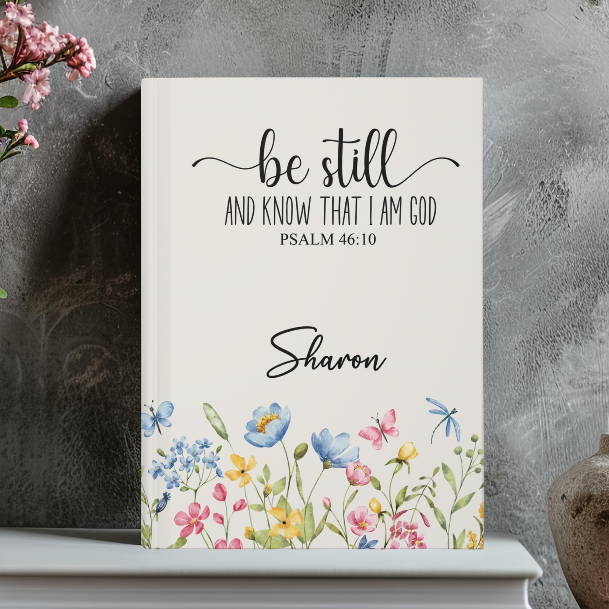 Personalized Christian Prayer Journal - Custom Name A5 Notebook for Bible Study & Devotion