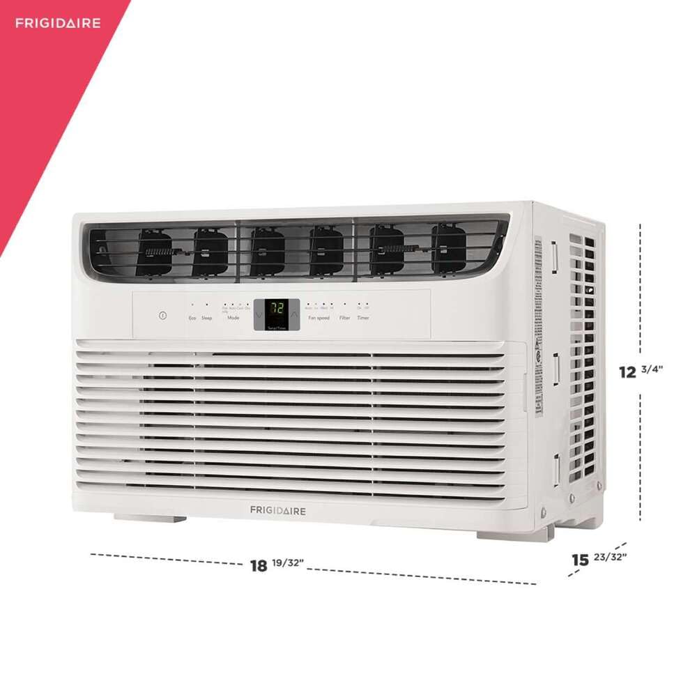 Frigidaire FFRA062WAE 6,000 BTU Window Air Conditioner - White | 3-Speed Fan, Sleep Mode, Timer | Perfect for Bedroom, Office & Small Spaces Cooling