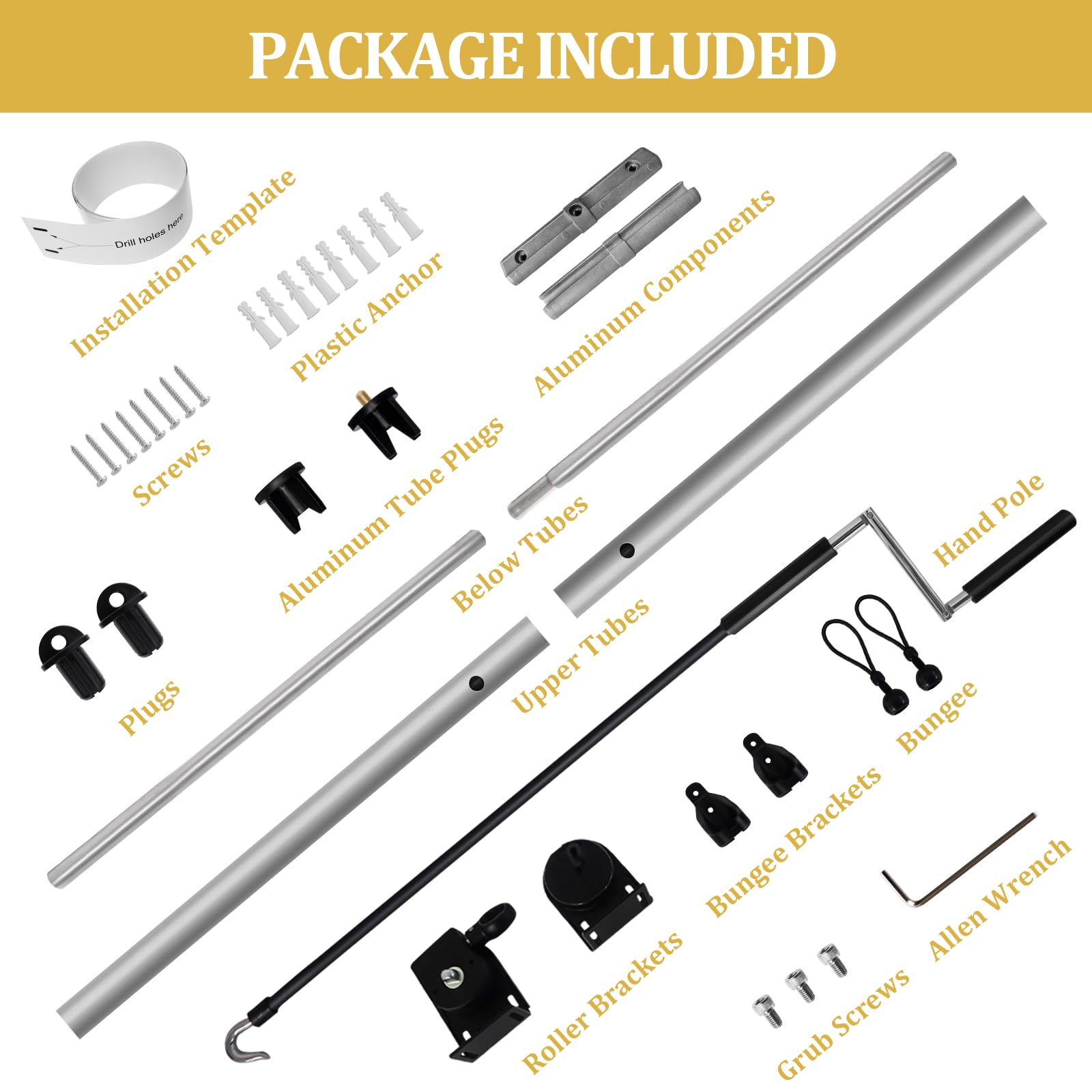 Shade&Beyond Cordless Outdoor Roller Shades 7' W x 6' H - Patio Roll Up Blinds for Porch, Gazebo, Pergola & Balcony | UV Protection Exterior Shade Cloth with One-Piece Fabric & Dual Pole System (Gray) - Perfect for Backyard Relaxation & Sun Protection