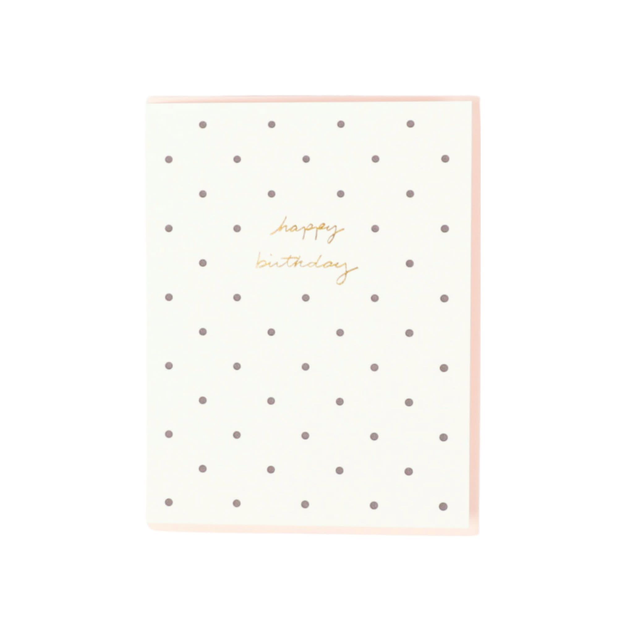 Polka Dot Birthday Card - Elegant & Fun Greeting Card for Birthdays, Parties & Special Occasions | Perfect for Friends, Family & Coworkers