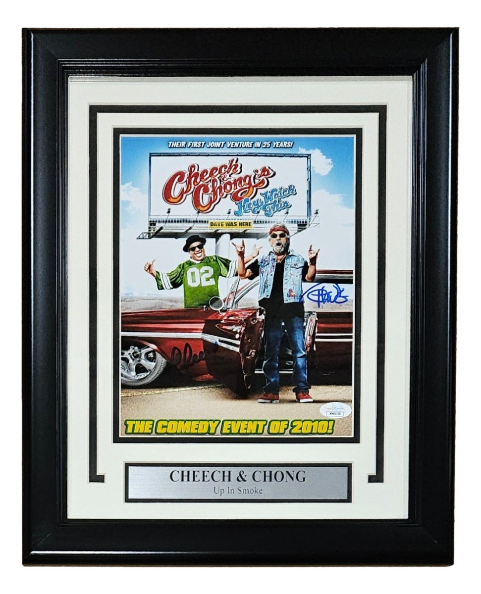 Cheech & Chong Autographed Signed Framed 8x10 Photo 