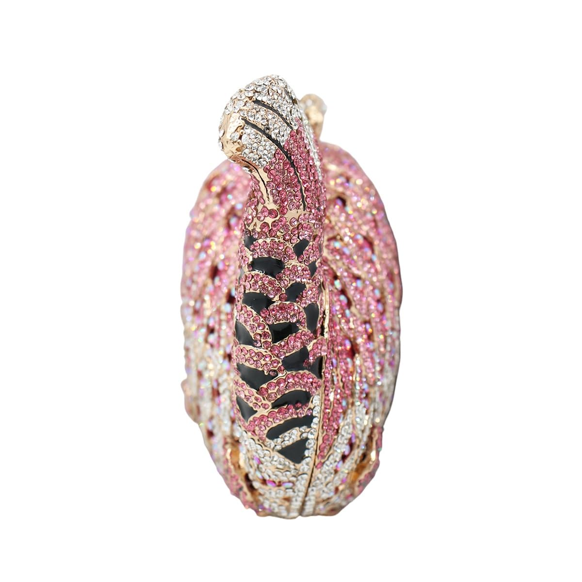 Luxury Rhinestone Women's Mini Fish Clutch Purse - Sparkling Wedding Party Evening Bag for Banquet, Prom & Special Occasions