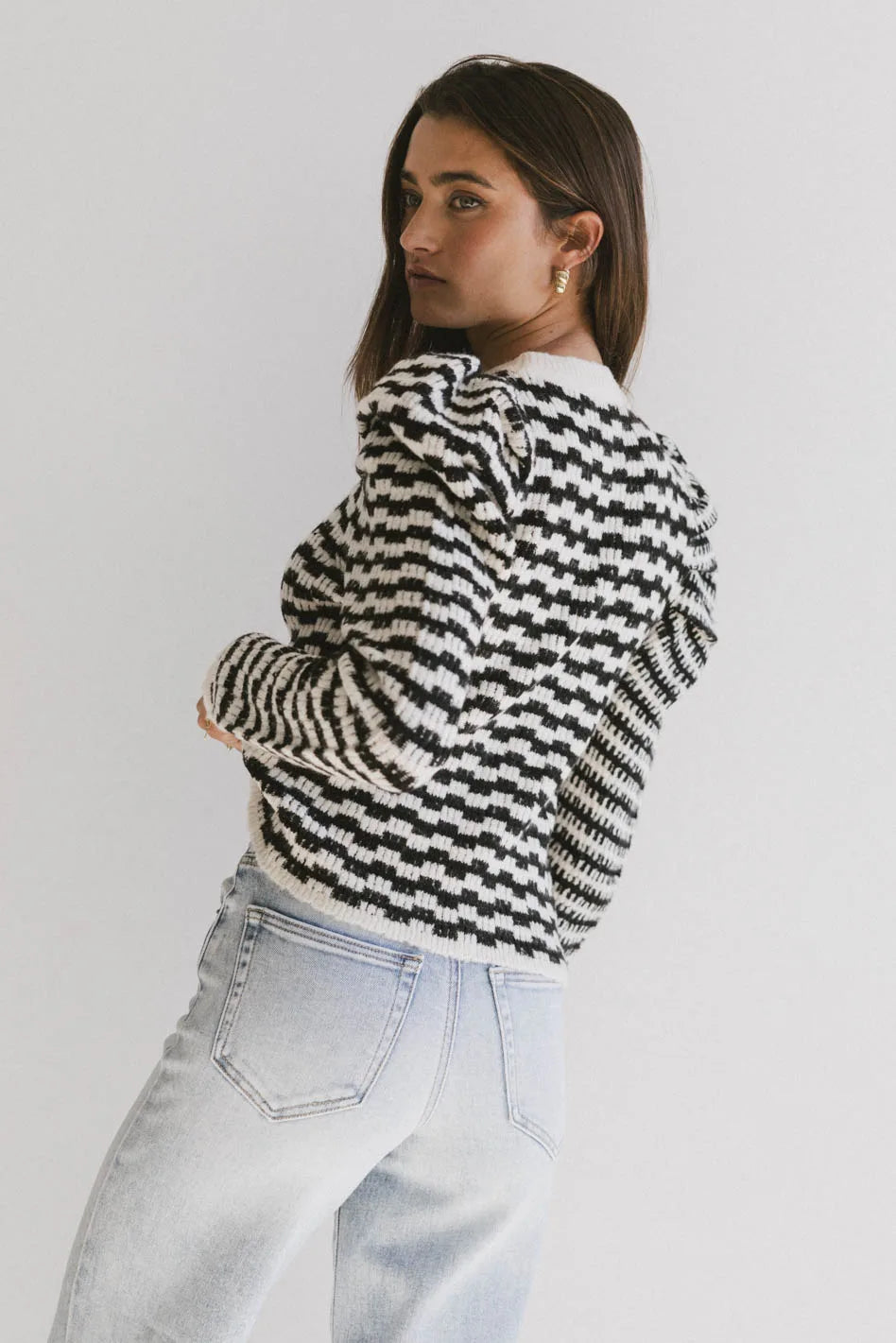 Black Dustin Knit Sweater for Men & Women | Cozy Winter Pullover | Perfect for Casual Outfits, Office Wear & Holiday Gatherings