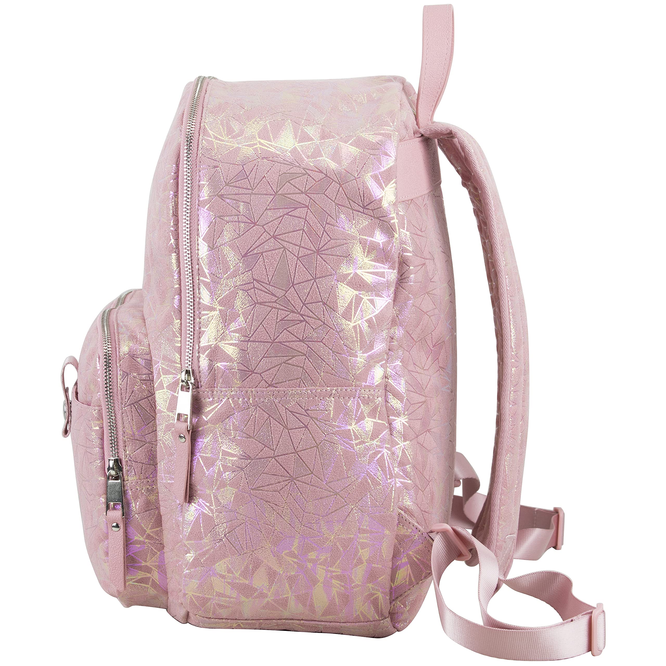 BODHI Township Backpack - Stylish Pink Geometric Design Laptop Backpack for Women & Men, Perfect for Travel, Work, School & Outdoor Adventures