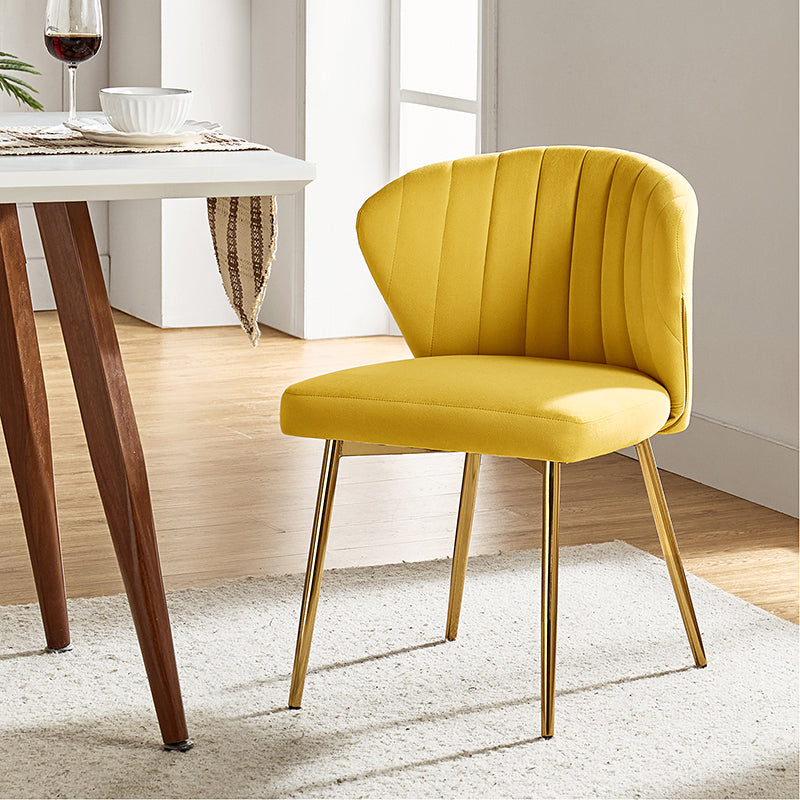 Luxury Aruna Velvet Upholstered Accent Chair - Soft Velvet Fabric, Comfortable Seating for Living Room, Bedroom, or Office - Elegant Home Decor & Stylish Furniture