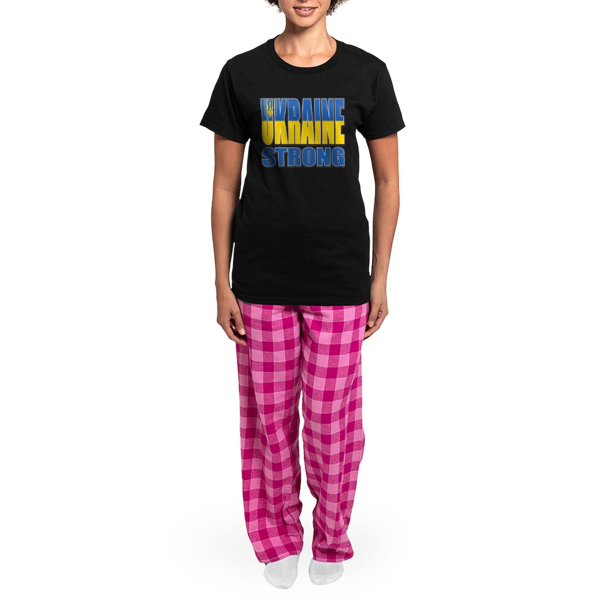 Ukraine Strong Pajamas for Women - Comfortable Novelty Sleepwear & Lounge Pajama Set - Perfect for Sleeping, Lounging & Showing Support