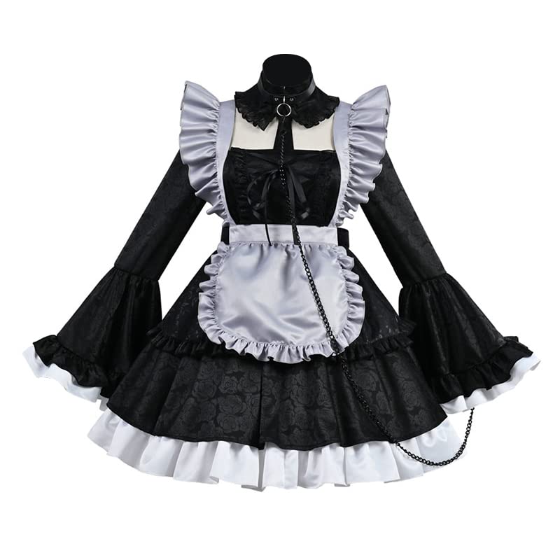 Anime My Dress-Up Darling Kuroe Shizuku Cosplay Costume Kitagawa Marin Black Maid Dress - Halloween Cosplay, Anime Convention, Party Outfit & Photoshoot