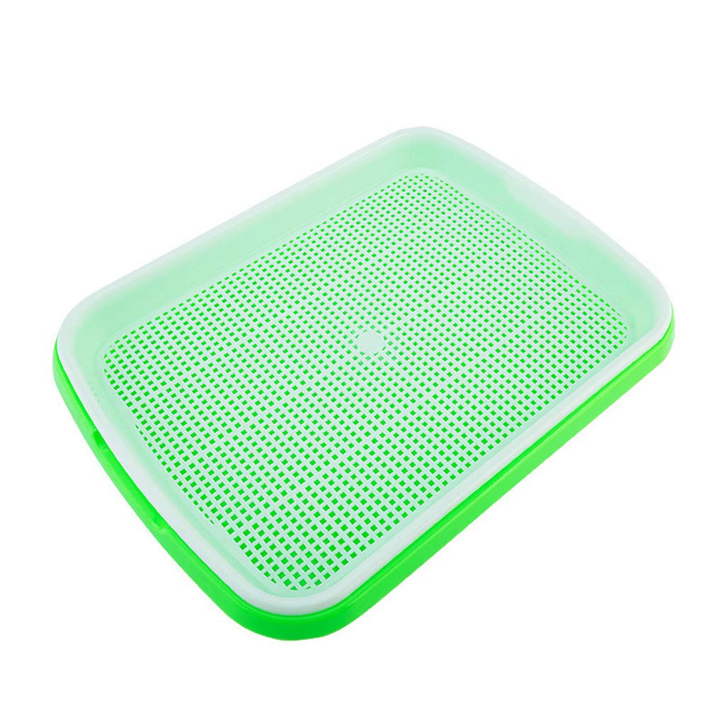 AKIMPE Double-Layer Soilless Hydroponic Growing Tray - Seed Starter Trays for Microgreens, Bean Sprouts & Plant Nursery | Indoor Gardening & Home Garden Use for Fresh Herbs & Vegetables