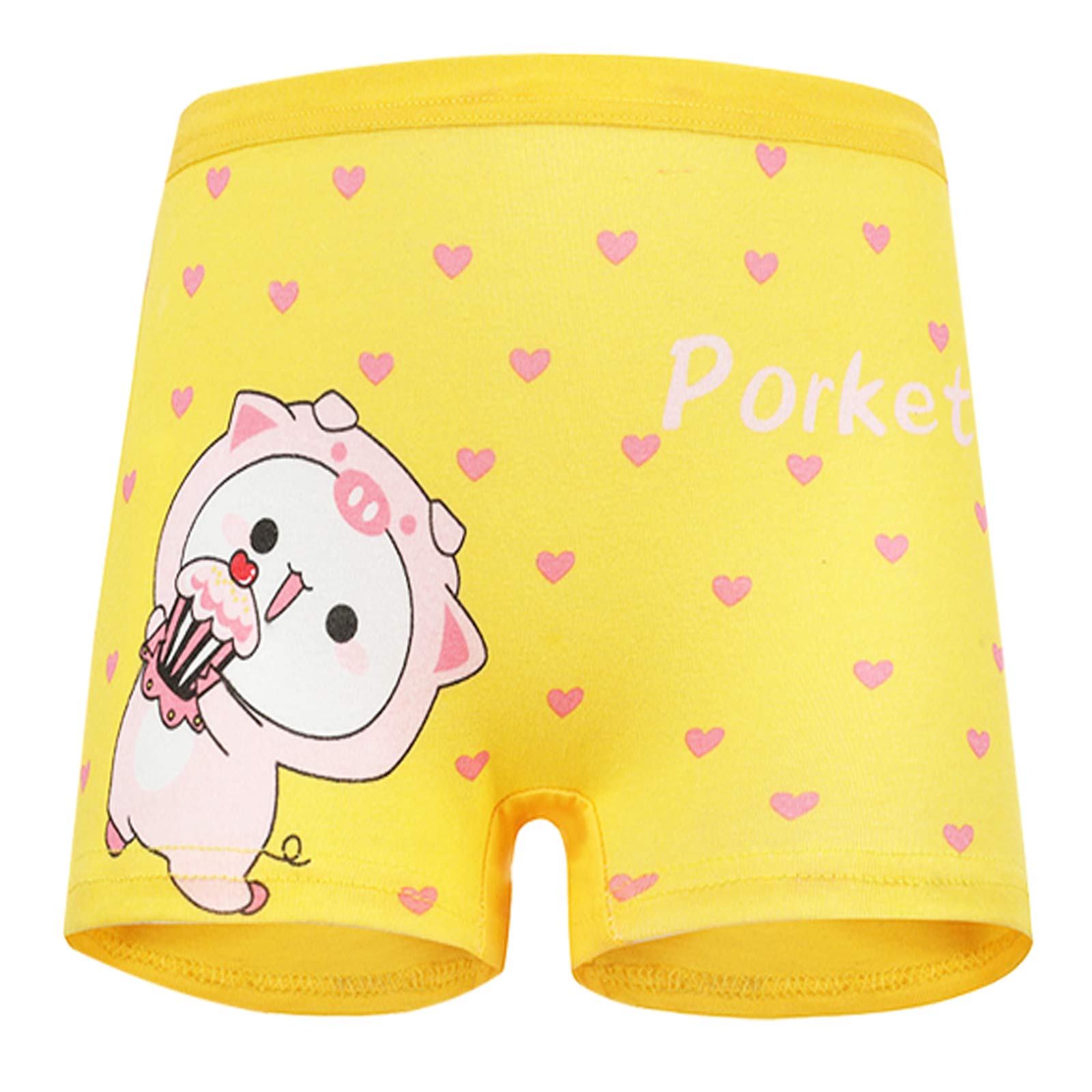12 Pack Girls Cotton Underwear - Soft Breathable Toddler Boyshort Panties for Everyday Wear & Playtime