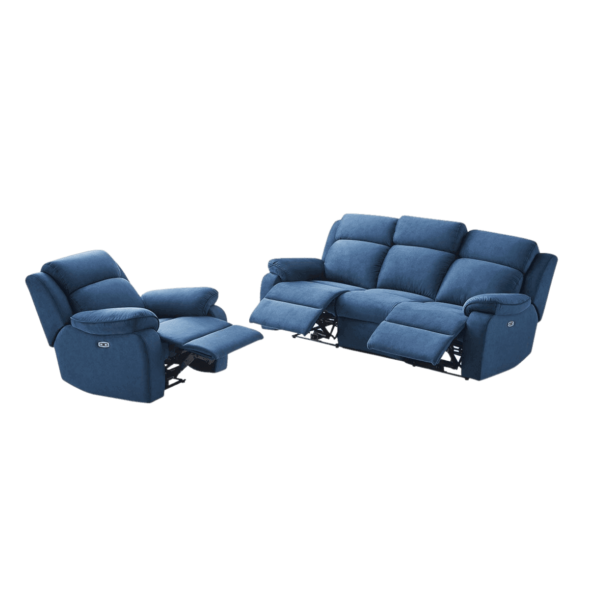 Ethan Fabric Recliner Chair - Comfortable & Pet Friendly Living Room Furniture for Relaxing, Watching TV & Napping