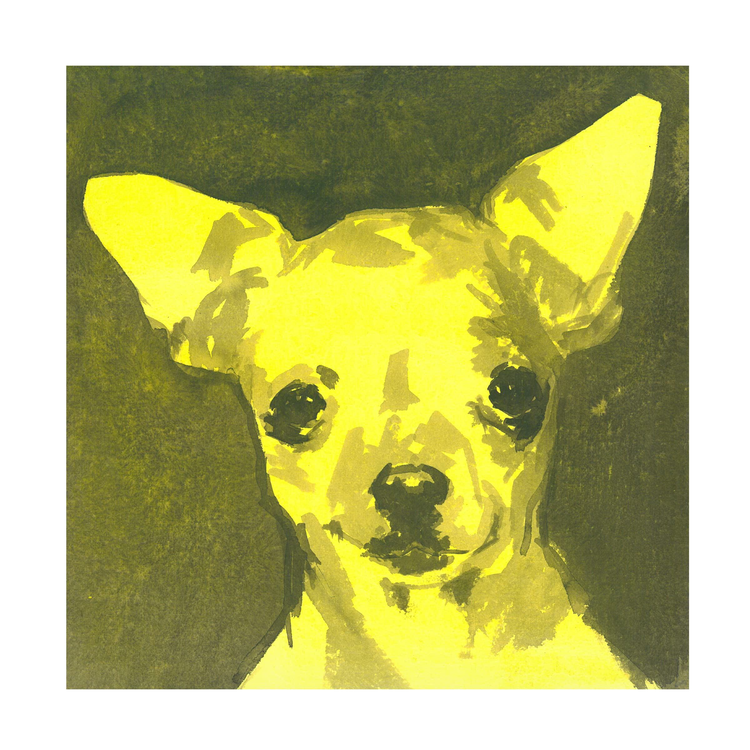 Pop Modern Dog VII Canvas Art Print by A Very Modern Dog - Vibrant Contemporary Wall Decor for Living Room, Bedroom & Office