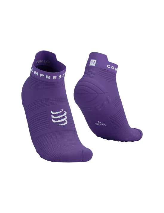 Compressport Unisex Pro Racing Socks v4.0 - Running Socks for Men & Women - Breathable Performance Socks for Marathon, Triathlon & Training - Royal Lilac/White