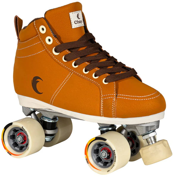 Chaya Cappuccino Roller Skates for Women & Men - Premium Outdoor & Indoor Quad Roller Skates with Comfortable Padding - Perfect for Rink, Park, Fitness & Street Skating