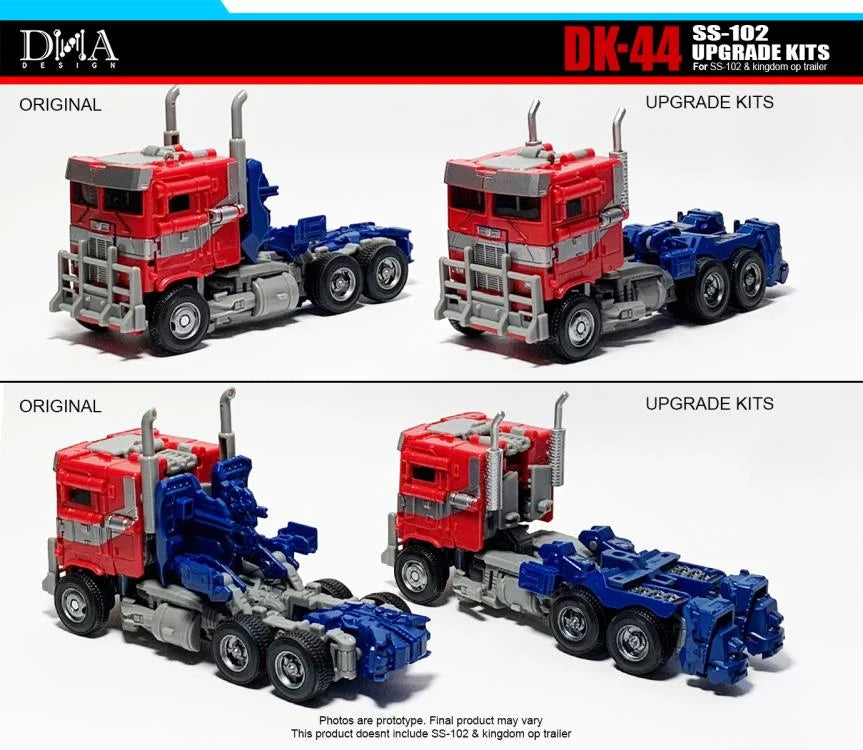 DNA Design DK 44 Upgrade Kit for Transformers Studio Series SS 102 Optimus Prime - Enhance Your Collectible Figure with Premium Accessories for Display & Photography