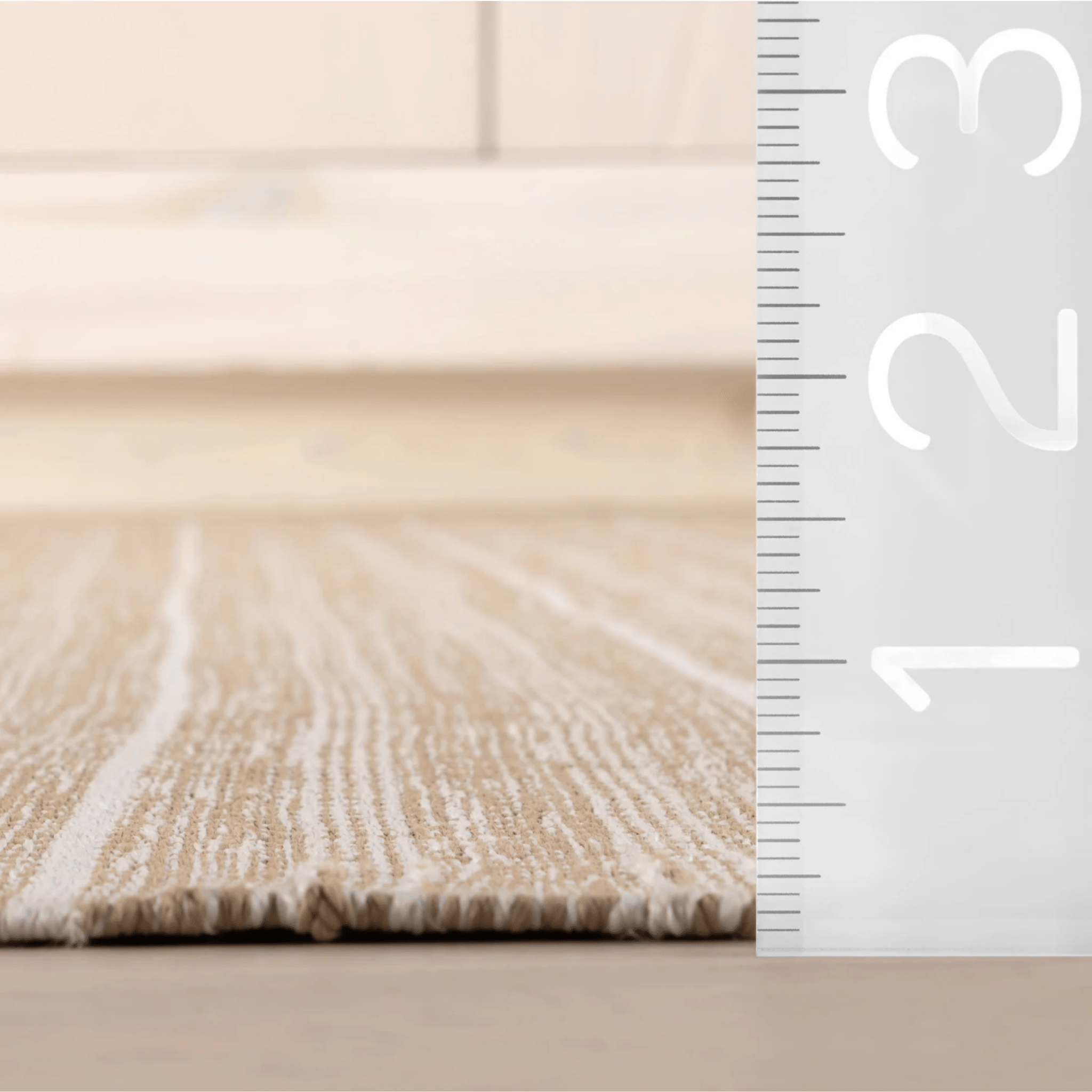 Handwoven Skipper Stripe Indoor/Outdoor Area Rug in Khaki - Perfect for Living Room, Patio, or Bedroom Decor