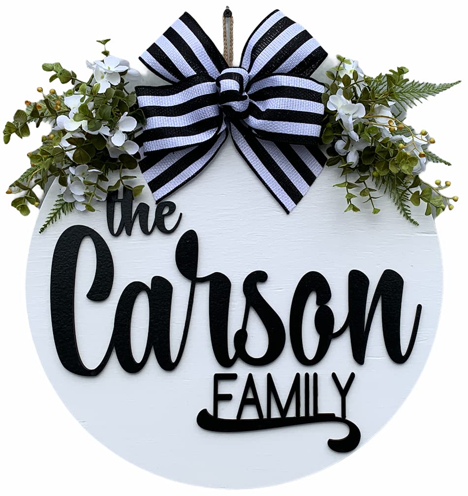Personalized 'The Family' Wreath for Front Door - 16