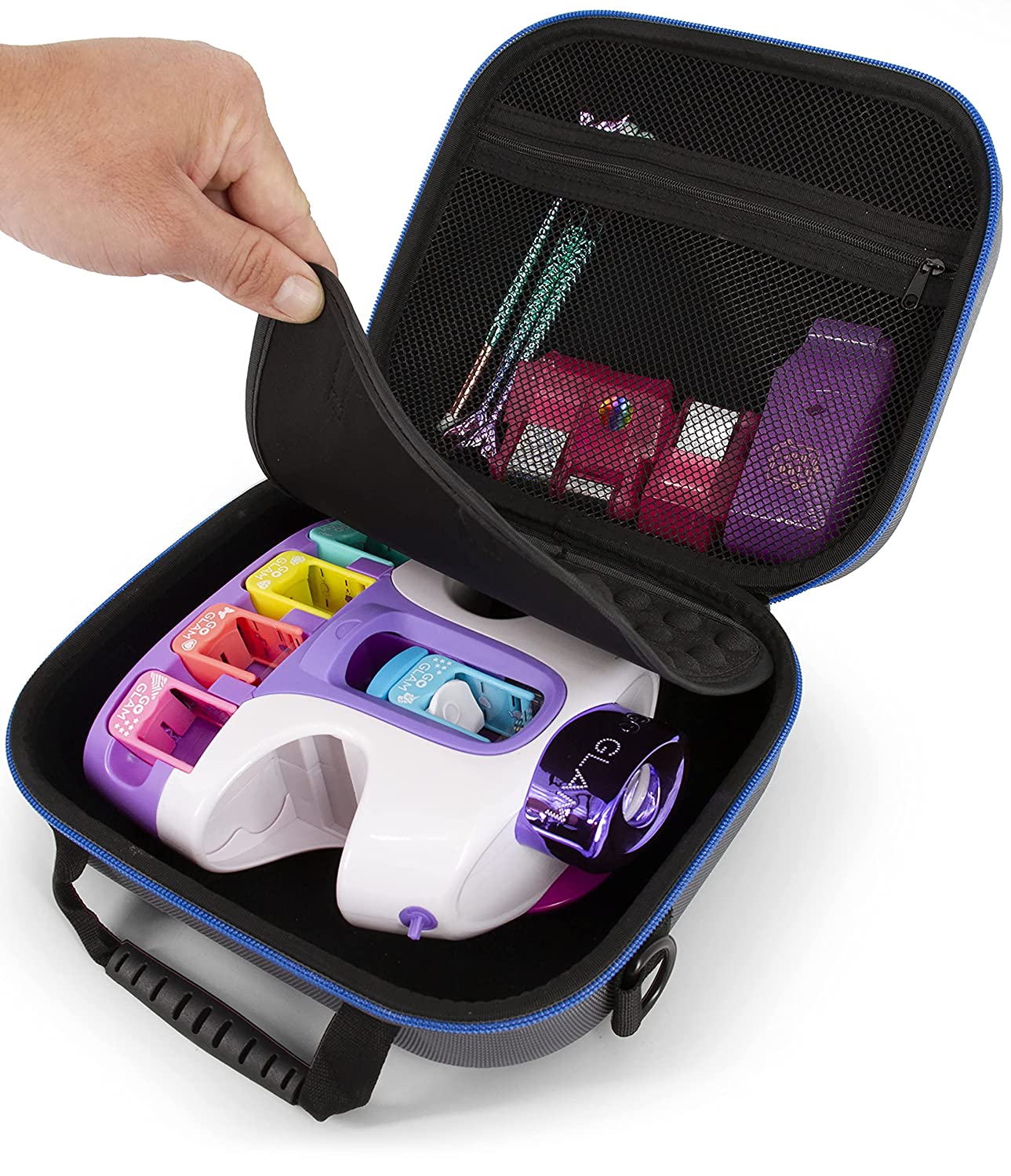 CASEMATIX Travel Case for Cool Maker Go Glam Nail Salon Kit - Portable Storage Organizer with Shoulder Strap | Perfect for Travel, Home & Professional Nail Art Storage
