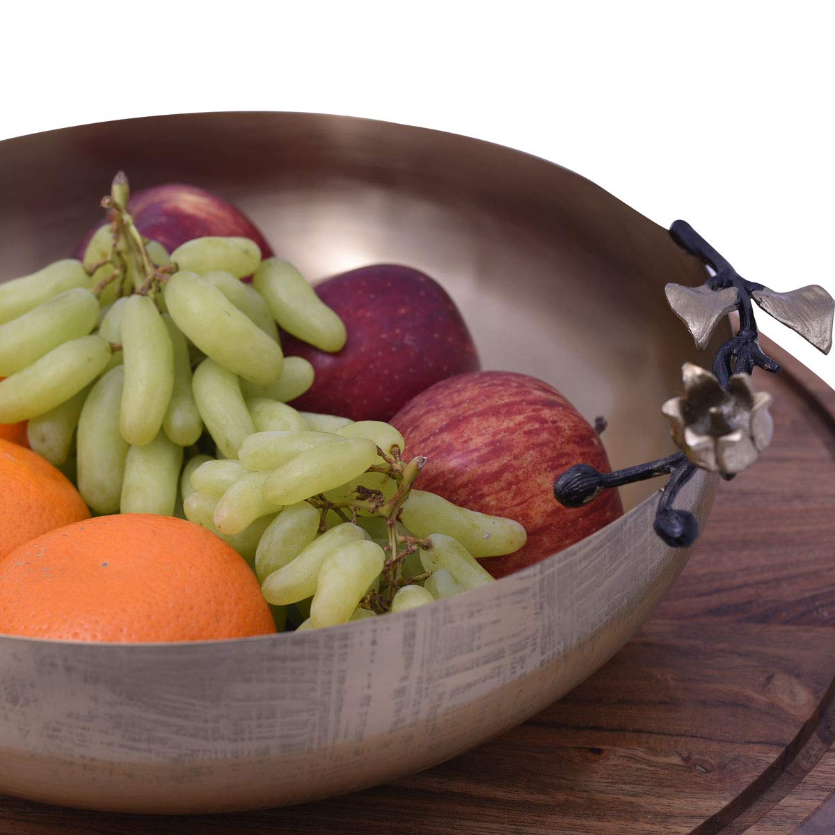 Orchid Flower Serving Bowl - Large Decorative Dish for Fruits, Chips & Popcorn - Kitchen & Party Serveware