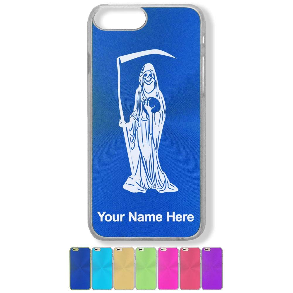 LaserGram iPhone 7 Plus & 8 Plus Case with Santa Muerte Design - Custom Engraved Phone Cover for Protection & Style - Perfect for Gifts, Holidays & Everyday Use