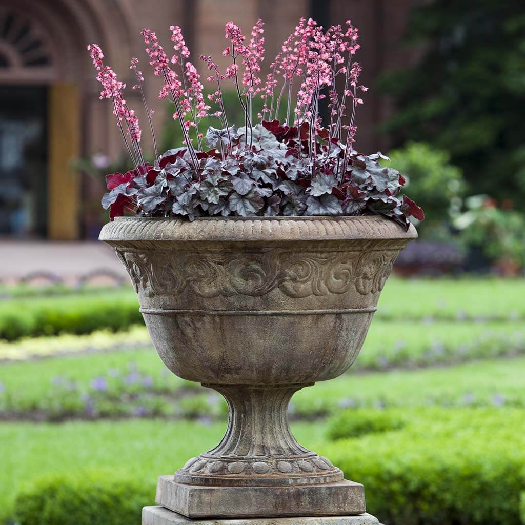 Campania International Smithsonian Foliated Scroll Urn - Classic Garden Planter for Outdoor Decor, Patio, and Landscaping | Elegant Floral Display for Home & Garden