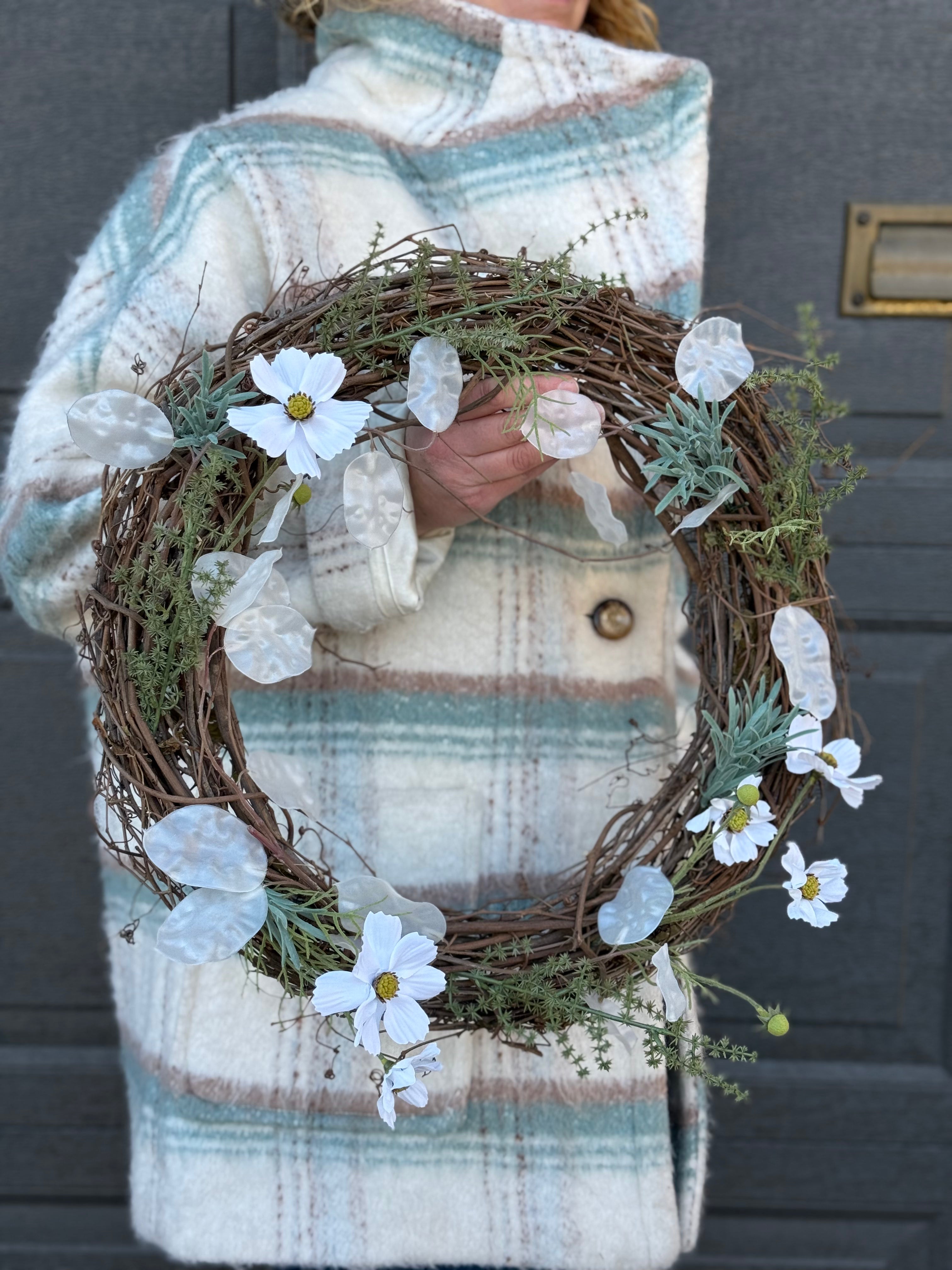 Good Luck Wreath - Elegant Home Decor for Door & Wall - Perfect for Christmas, New Year & Housewarming Gifts