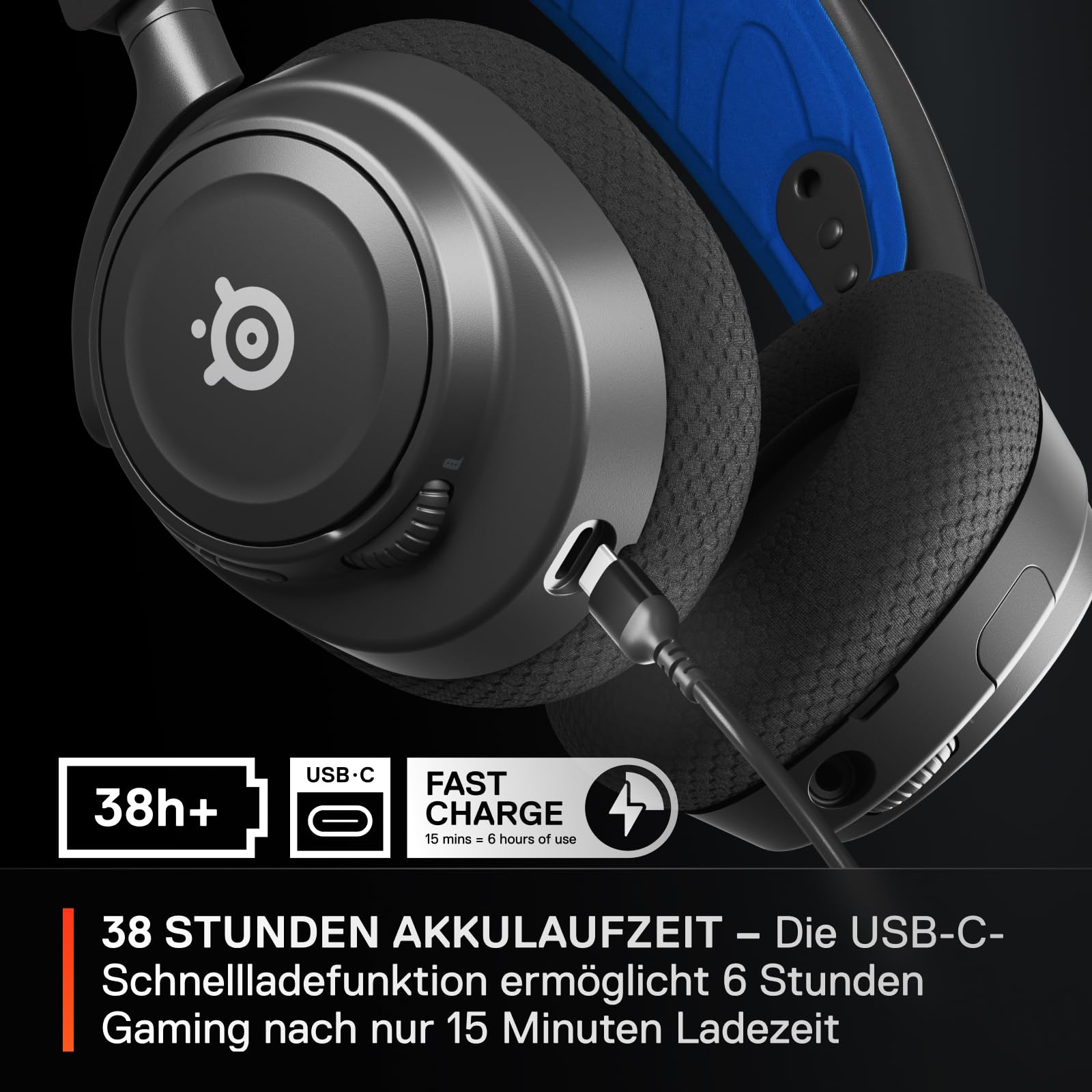 SteelSeries Arctis Nova 7P Wireless Gaming Headset for PS5, PC, Switch & Mobile - Dual 2.4GHz + Bluetooth Connectivity - 38H Battery - ClearCast Gen 2 AI Mic - Perfect for Competitive Gaming & Mobile Entertainment